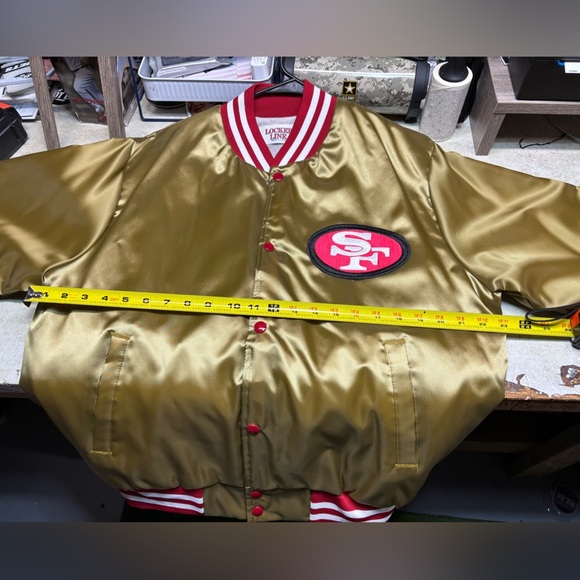 San Francisco 49ers Locker Line Bomber Jacket Size Medium M - Picture 7 of 8